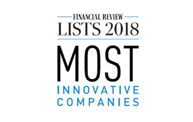 financial review lists of 2018's most innovative companies logo